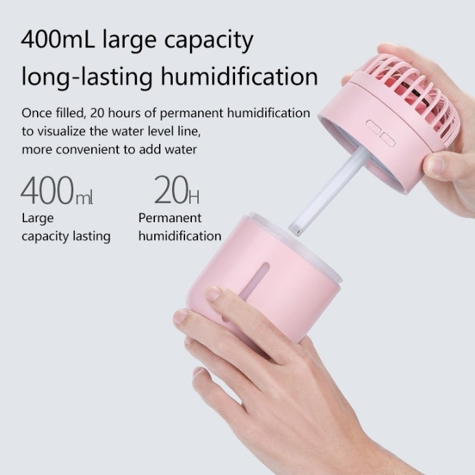 Humidifier Spray Kipas 5 in 1 Portable all purpose diffuser serbaguna