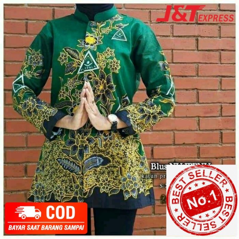 Batik ippnu, atasan batik ipnu ippnu, blouse ippnu, Batik ipnu ippnu, tercurah Batik IPPNU