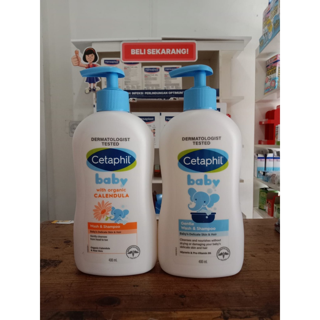 Cetaphil Baby Gentle Wash and Shampoo ( Glycerin / Calendula ) 400 ml PUMP