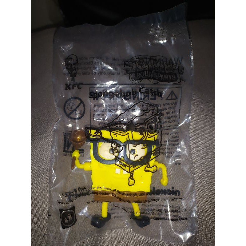 Spongebob Catch Ubur Ubur - edisi Spongebob SquarePants - KFC Chaki Kids Meal Figure