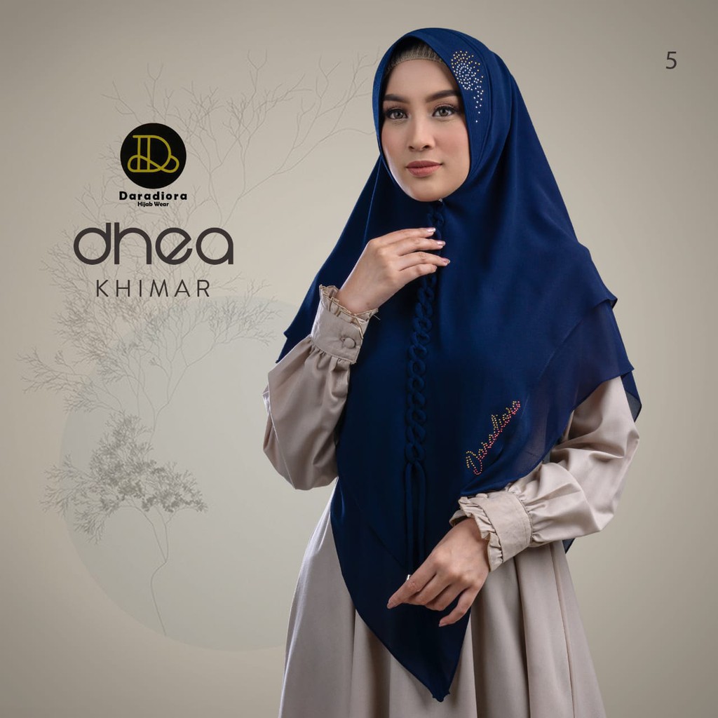 Jilbab Syari Khimar Dhea Ori Daradiora Sayra-5. NAVY