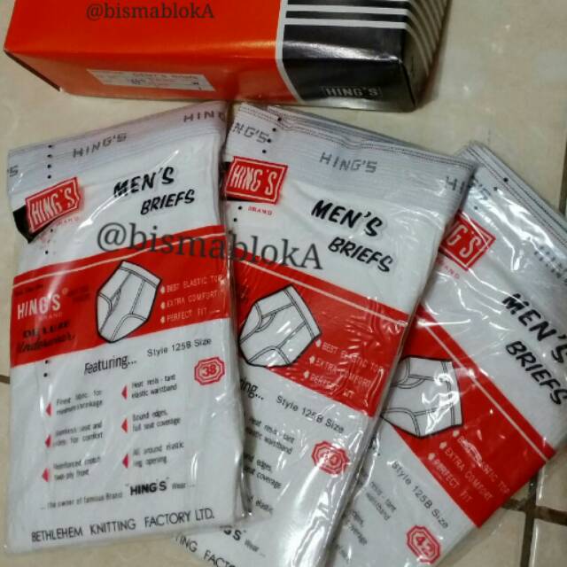 [COD] Ready !!! Celana dalam pria Hings 38/40/42 Original