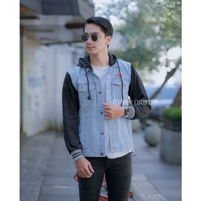 Jaket jeans Hoodie /Jaket Hoodie pria/Jaket Hoodie murah/Jaket pria murah/Hoodie jeans murah/Hoodie 