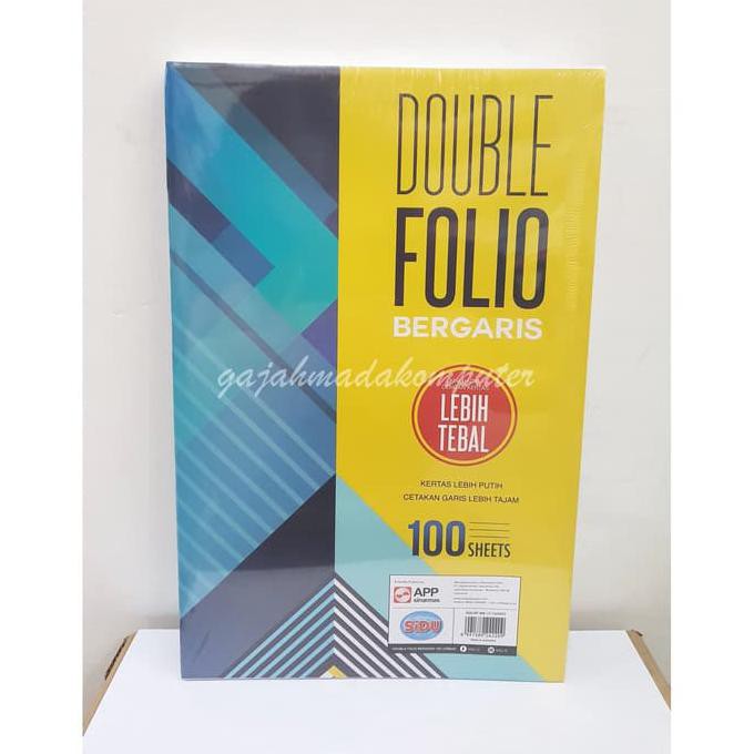 

Kertas dobel double folio bergaris SIDU Sinar Dunia 100 lembar PROMO SPECIAL