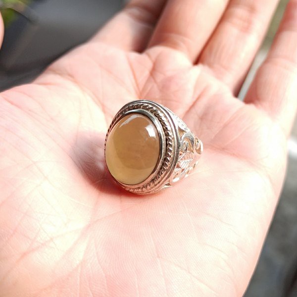 CINCIN BATU AKIK NATURAL IDOCRASE BIO SOLAR ACEH KANTORAN