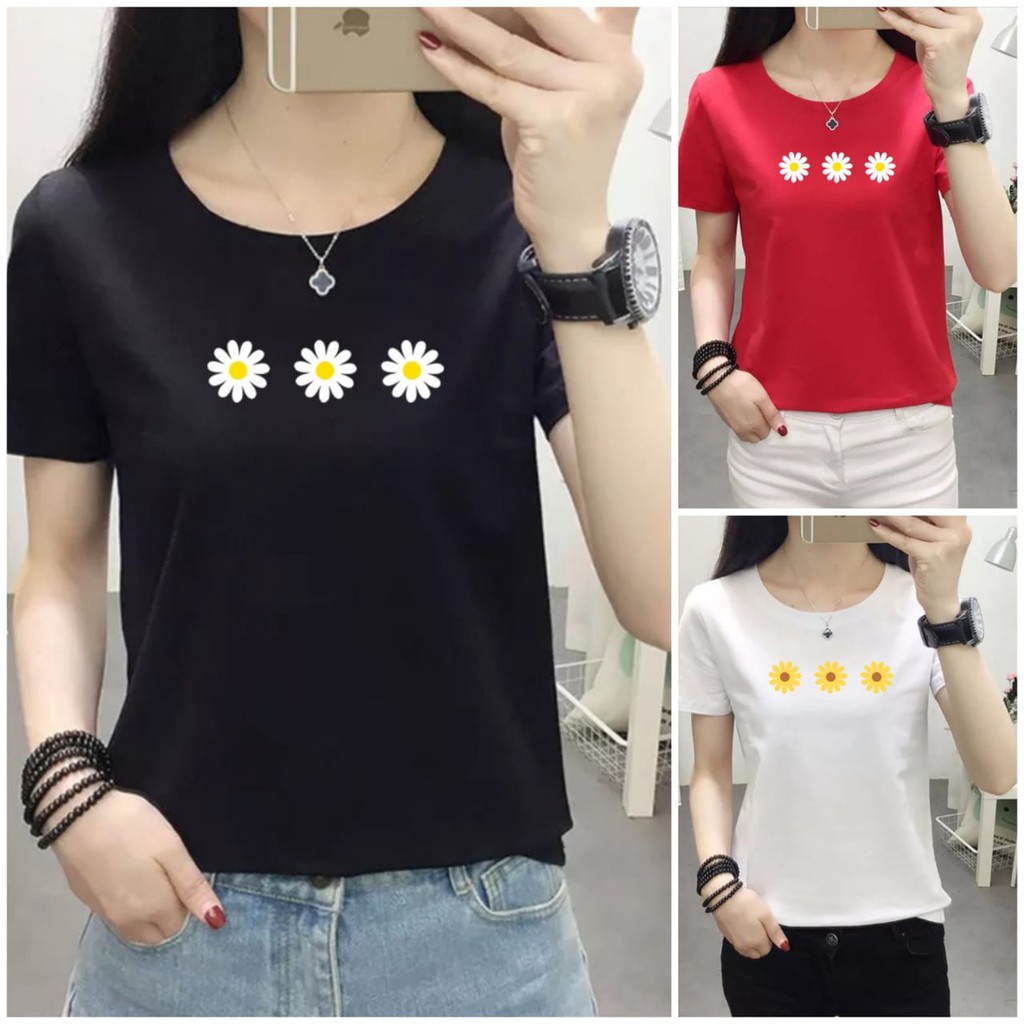 Kaos wanita cotton combed 30s / Baju wanita cotton combed  / Kaos polos wanita lengan pendek Bee122