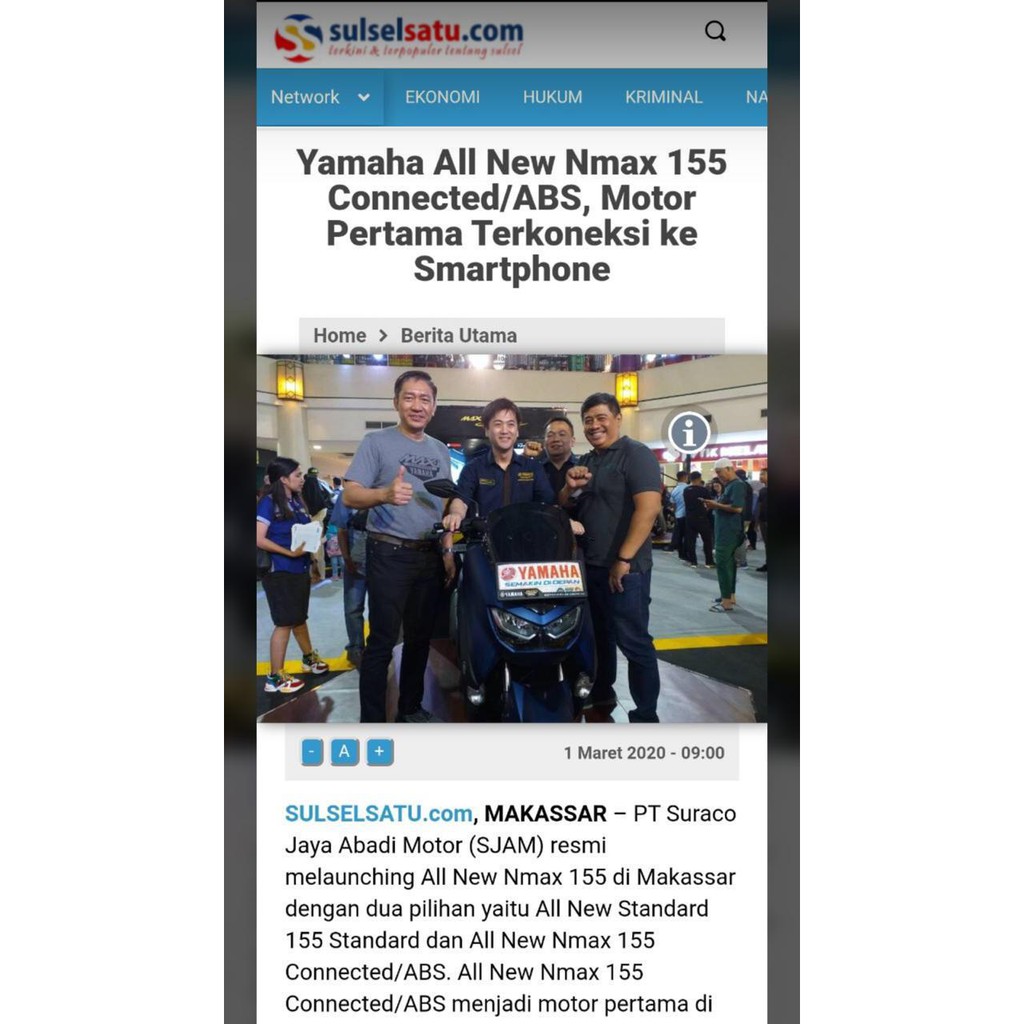 KEMEJA FORMAL YAMAHA ALL NEW NMAX LENGAN PANJANG