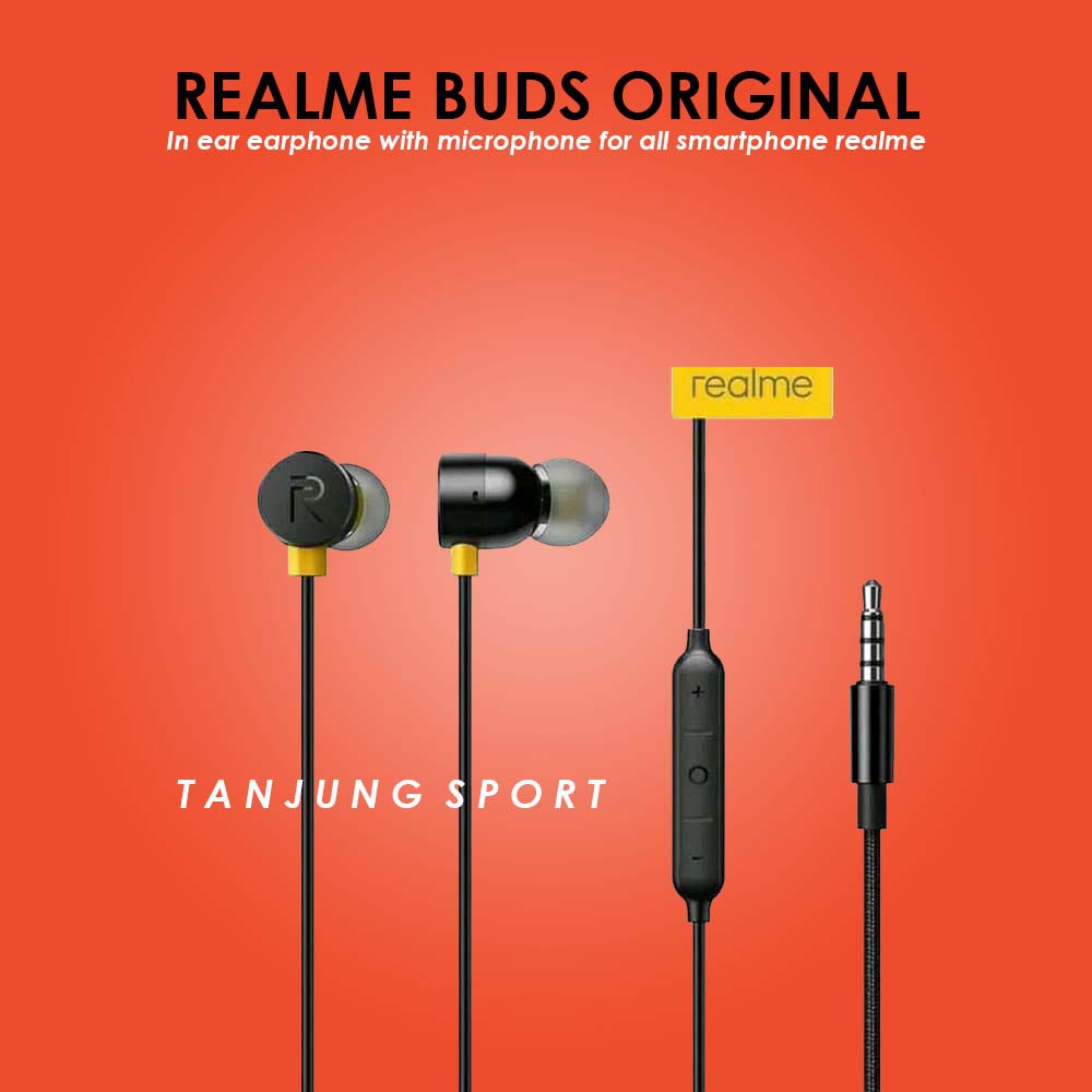 Headset Realme Buds in Ear MA10 Original