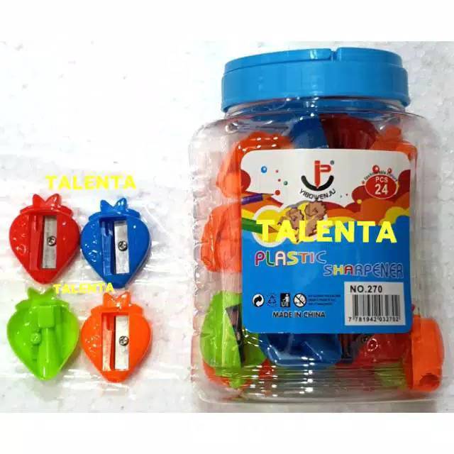 Rautan/Serutan Pensil Toples Murah Fancy Grosir Isi 24 Pcs