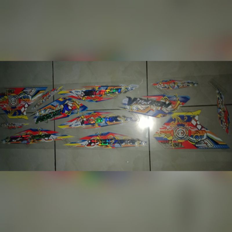 striping tranparan hologram new vixion ligting