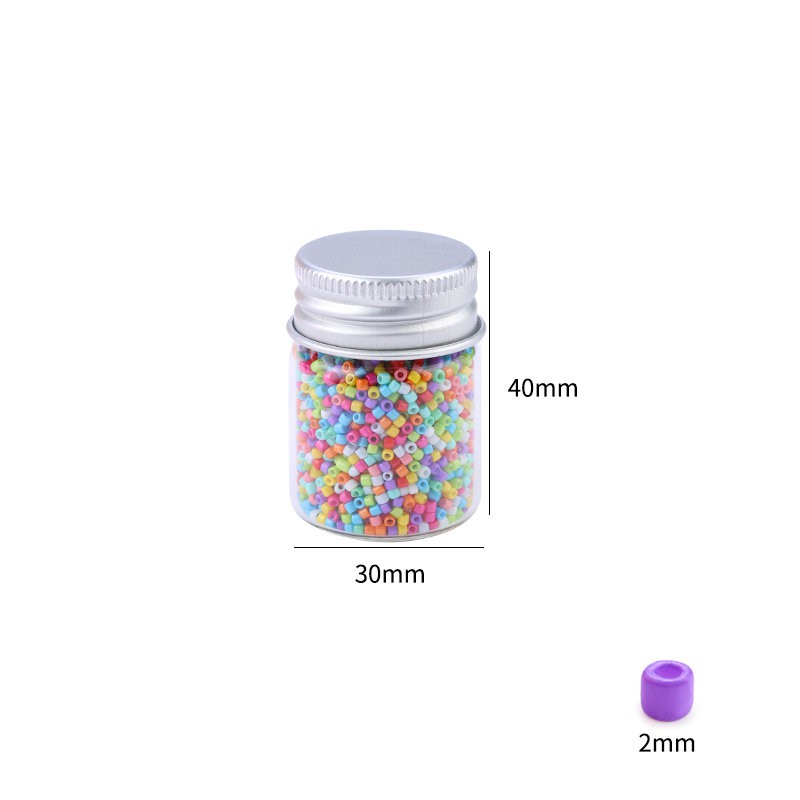 4500 pcs / botol Multicolor Kaca SeedBeads pesona kristal Perhiasan manik-manik biji kaca Untuk DIY Gelang Anting-Anting Membuat Perhiasan 20g