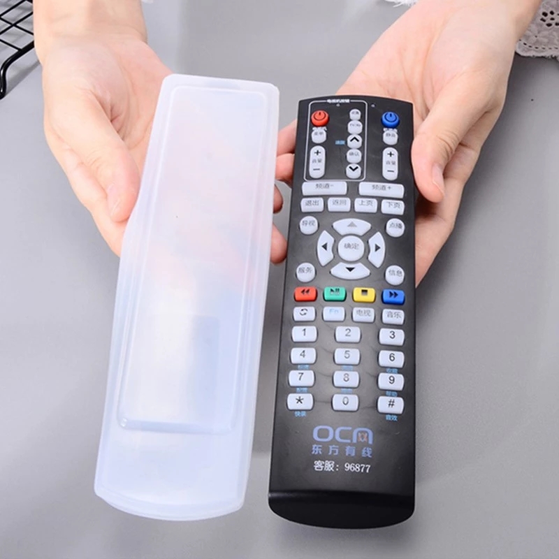 Transparent Silicone Remote Control Storage Bags / Waterproof And Dust Proof For Air Conditioning / TV Remote Control Holder Organizer / Suitable For Various Models