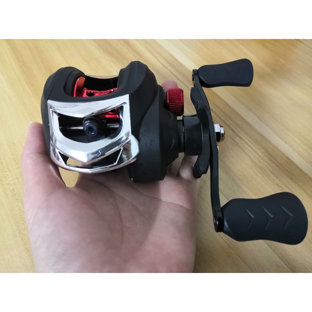 Baitcasting Reel BC reel 10kg Max Drag 7.2: 1 Tangan kiri/Tangan kanan 19+1BB CNC wire cup