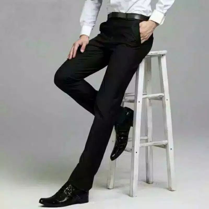 CELANA KANTOR SLIMFIT | BAHAN WOOL | READI WARNA ABU MUDA ,ABU TUA,HITAM DAN COKLAT SIZE 27-38