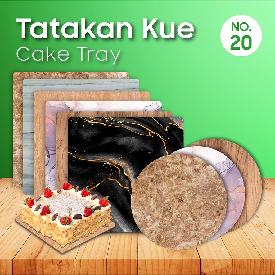 Tatakan Kue - Alas Kue - Cake Board - Cake Tray - No. 20 (10 pcs)