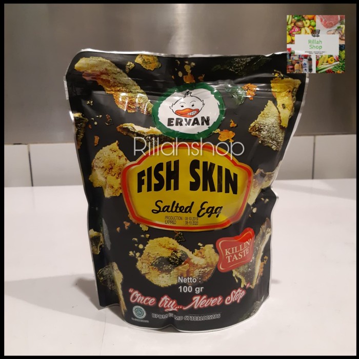 

Ervan Fish Skin Salted Egg 100 Gram