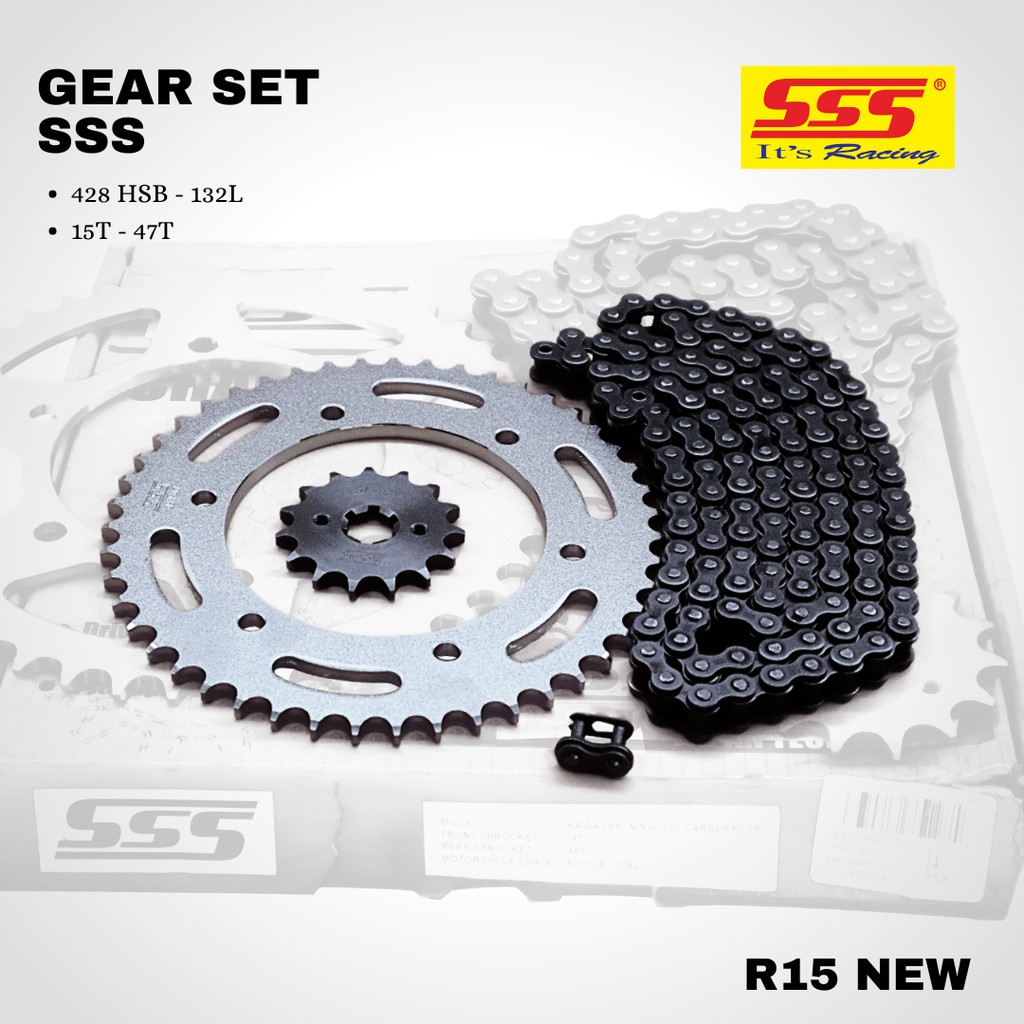 Gear gir paket set sss R15 new 428 15 47