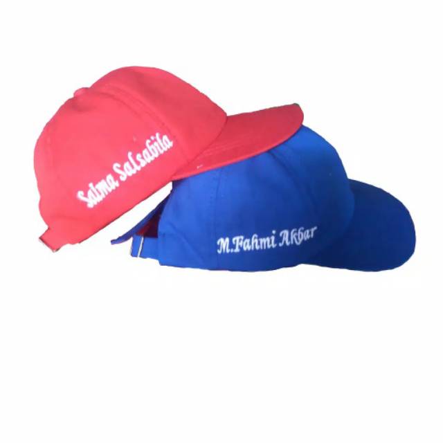 Topi anak custom bordir depan & pinggir-3