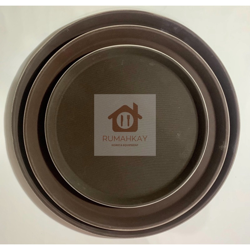 Nampan Baki Tray Bulat Anti Slip 11 inch