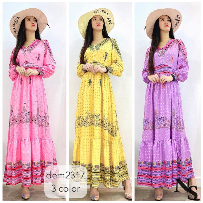 Gamis Bangkok Katun Silk