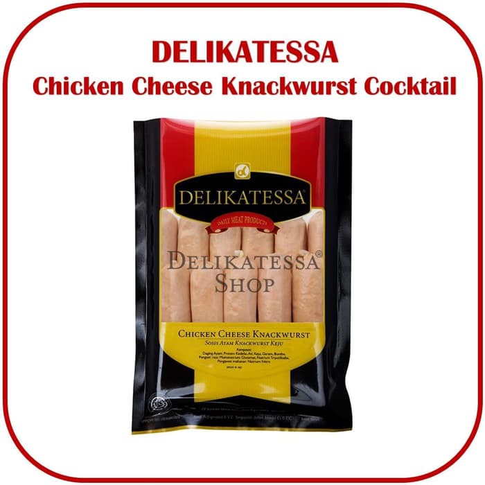 

DELIKATESSA Chicken Cheese Knackwurst Cocktail Sosis Ayam Keju Halal