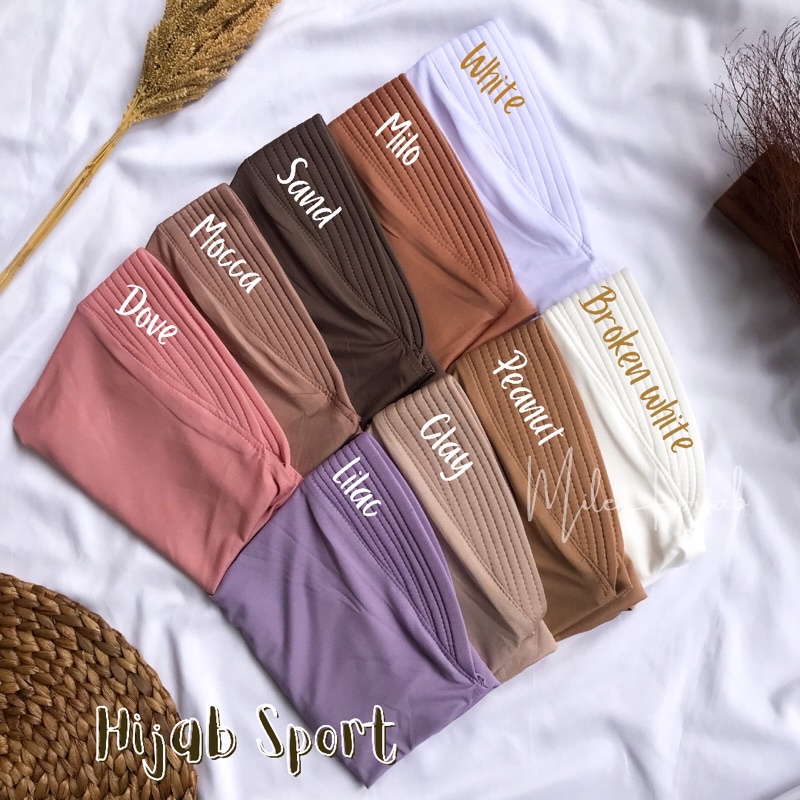 Jilbab Sport Hijab Olahraga Bergo Jersey Instant Premium-2