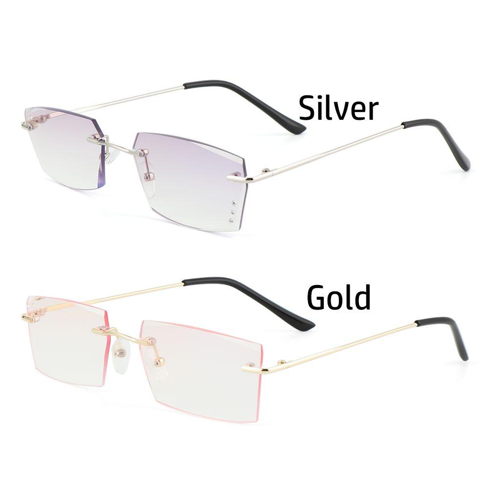 Lily Kacamata Baca Anti Blue Light Perlindungan Radiasi Anti-UV Transparan Metal Frame Eyeglasses