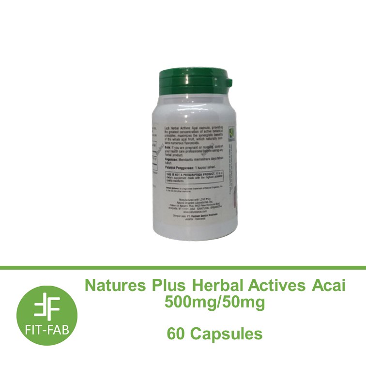 Nature's Plus Acai 500 mg 500mg isi 60 kapsul 60kapsul