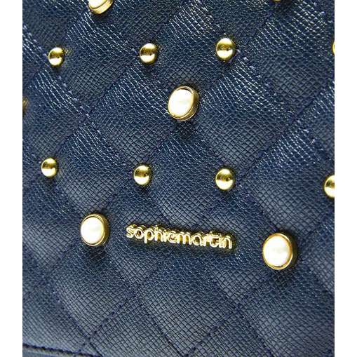 TAS SOPHIE MARTIN MOLINIE T6519B5 REG2008 SELEMPANG NAVY MUTIARA KULIT ORI DISKON MEMBER TERMURAH