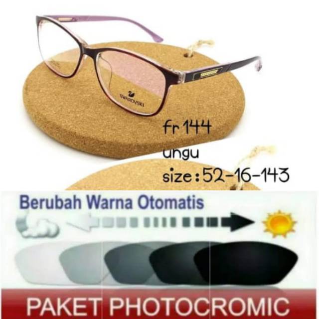 Kacamata Anti Radiasi PHOTOCROMIC | Kaca mata Minus | Kacamata Plus | Kaca mata Wanita / Pria