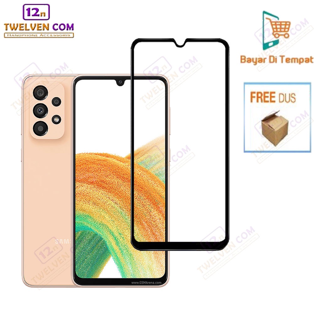 zenBlade 5D Full Cover Tempered Glass Samsung A33 5G - Hitam