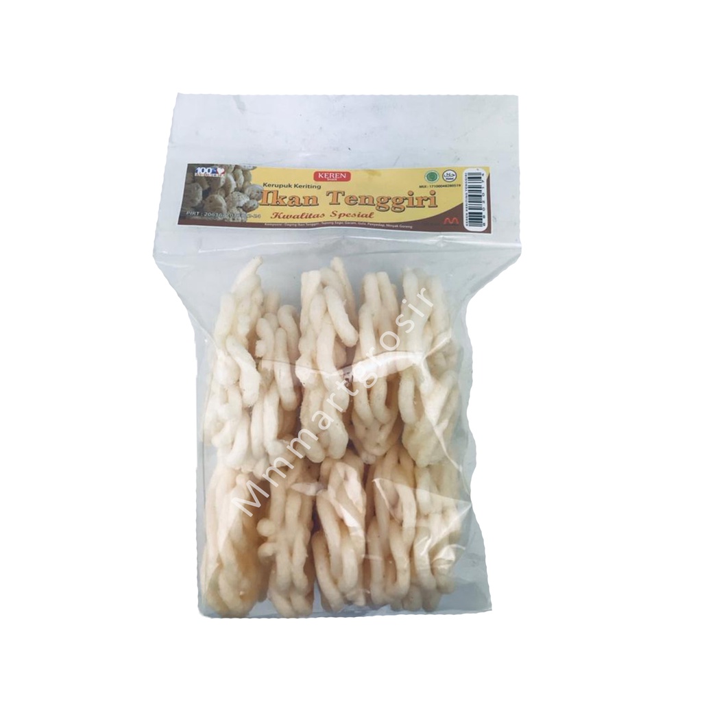 Keren Snack / Kerupuk Keriting / Kerupuk Ikan Tenggiri / 110g