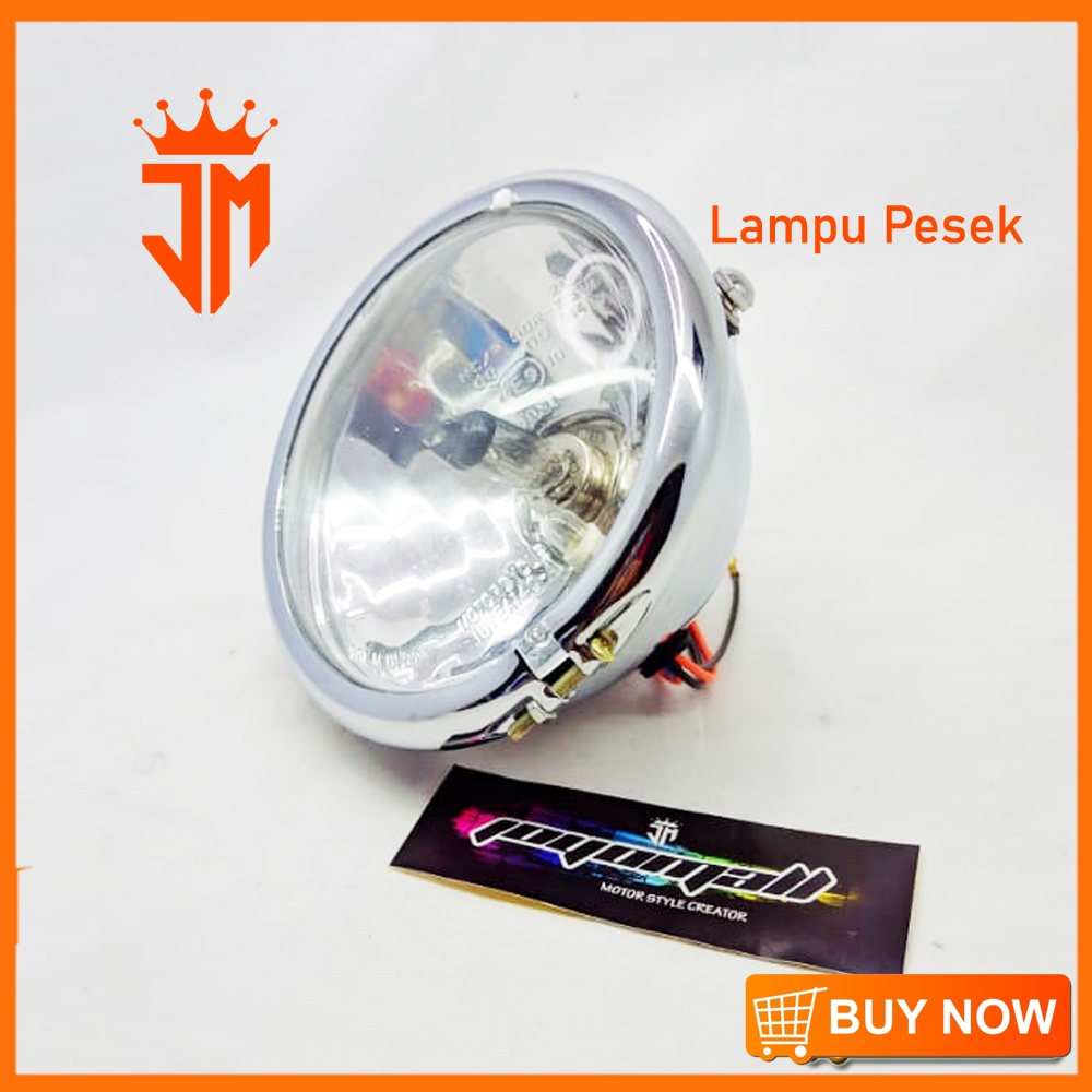 Lampu Pesek Jute H4 LED CNC Megapro Tiger