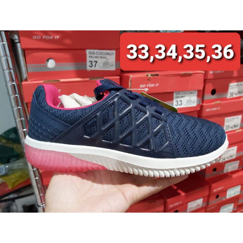 Sepatu Original Ardiles Premium Quality Ukuran 33 34 35 36 37 38 Hitam abu Pink Navy Jogging