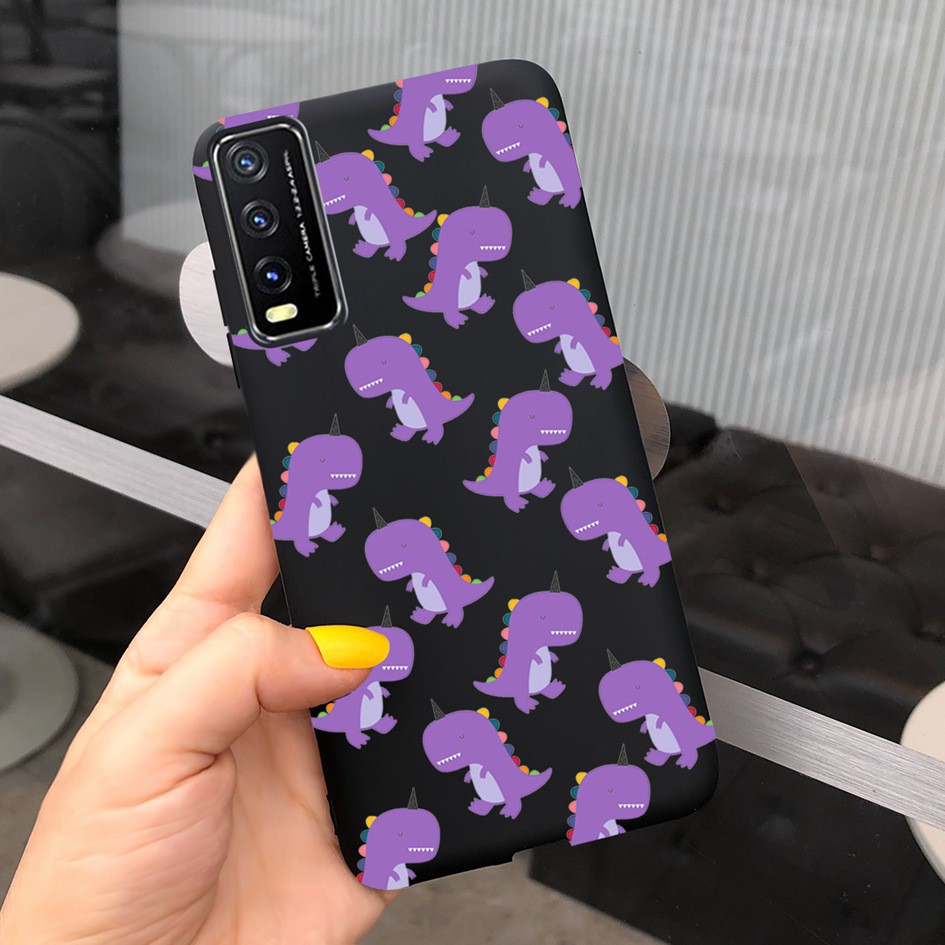 Soft Case Vivo Y20 Y20i Y30 Y50 Y30i Y11s Y12s Y20s 2021 2020 Casing Fashion Leopard Matte Cover Vivo 1938 1935 V2029 Case-TGhei1604