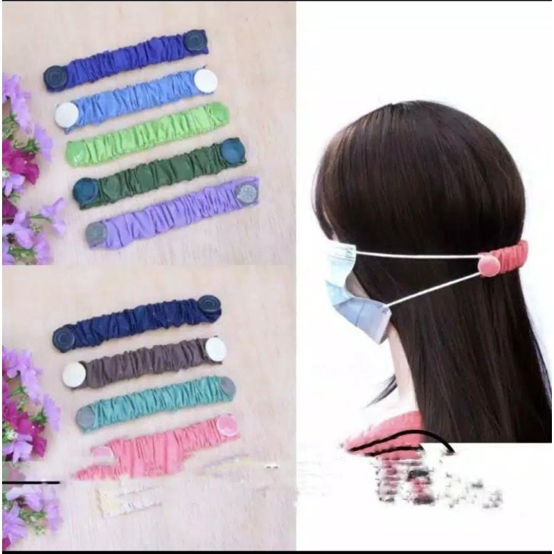 JG - KONEKTOR MASKER /  KONEKTOR JILBAB KONEKTOR HIJAB / BAHAN HALUS / TALI PANJANG