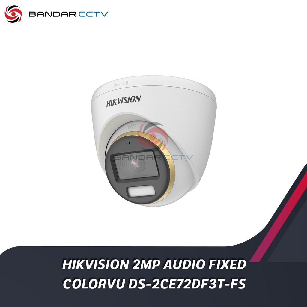 HIKVISION 2MP AUDIO FIXED COLORVU DS-2CE72DF3T-FS