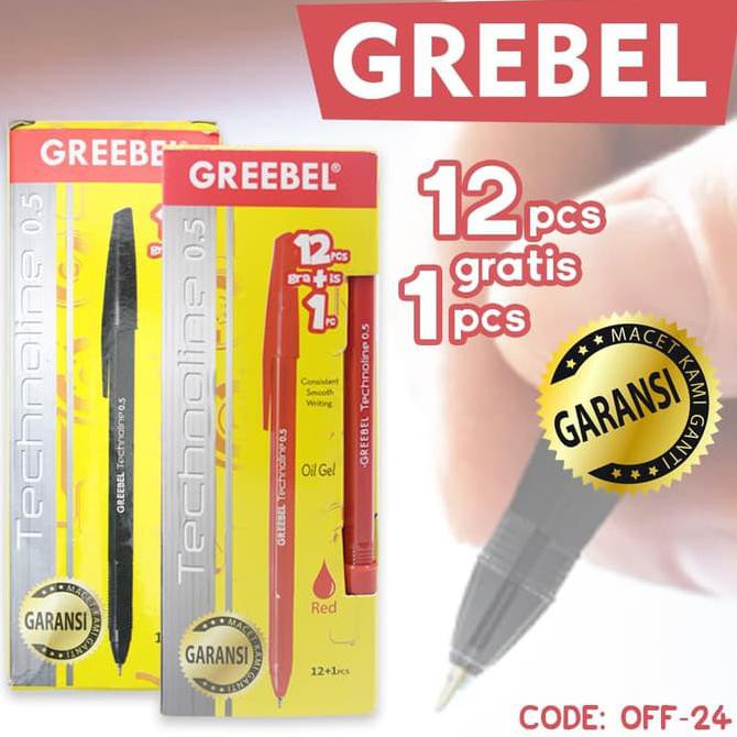 

Jual Pen Greebel Pulpen Greebel 3 Jenis Warna Pilihan Technoline (Off-24) - Merah Murah