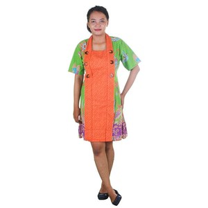 Dress Kebaya Embos Koin Pelangi