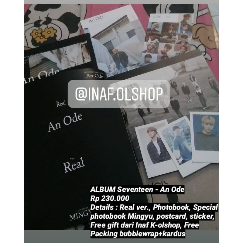 Jual Album Seventeen An Ode Versi Real + desk cek pict | Shopee Indonesia