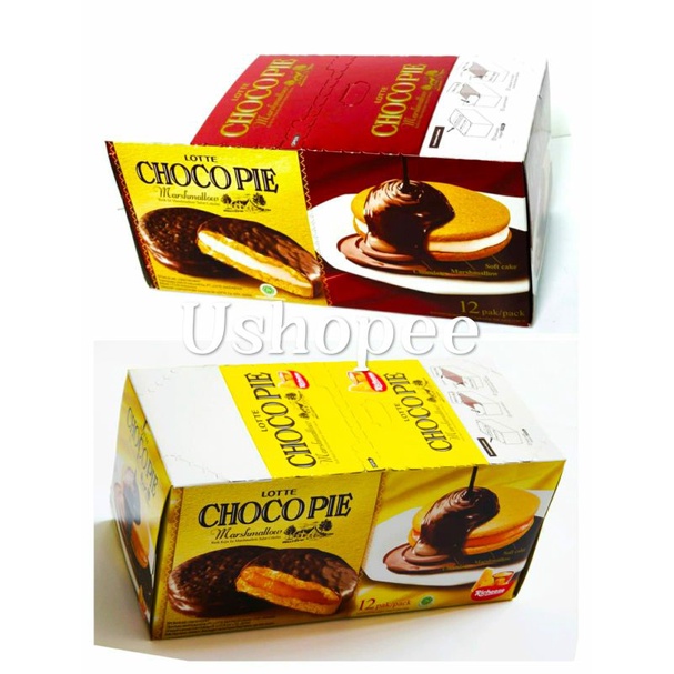 

Lotte chocopie marshmallow isi 12 pcs @28gram