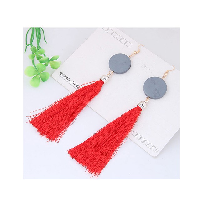 LRC anting Gantung Elegant Tassel Decorated A50317