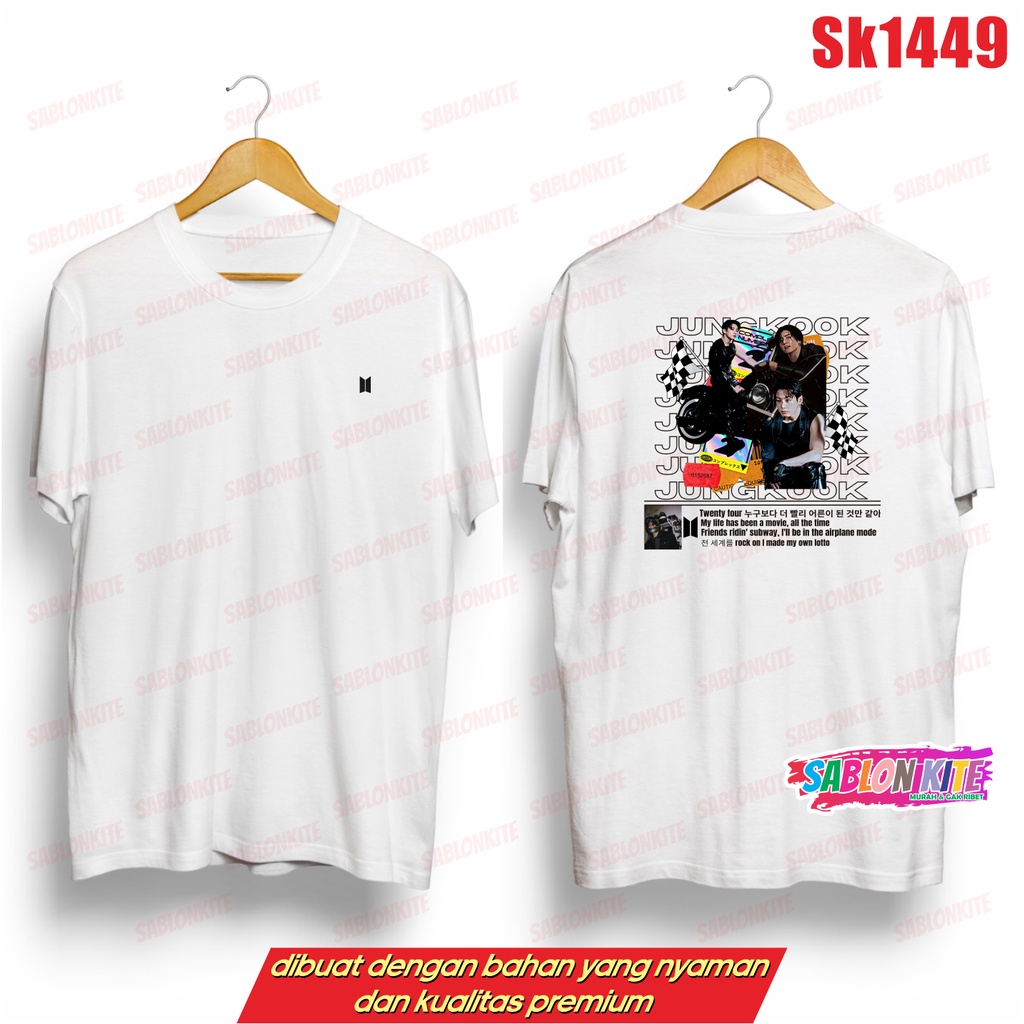 MURAH!!! KAOS KPOP JUNGKOOK SK1449 UNISEX COMBED 30S