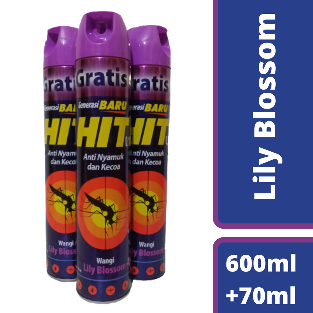 HIT aerosol 600ml + gratis isi 75ml