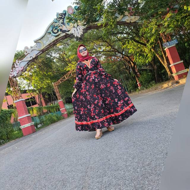 Gamis rayon Bangkok ori