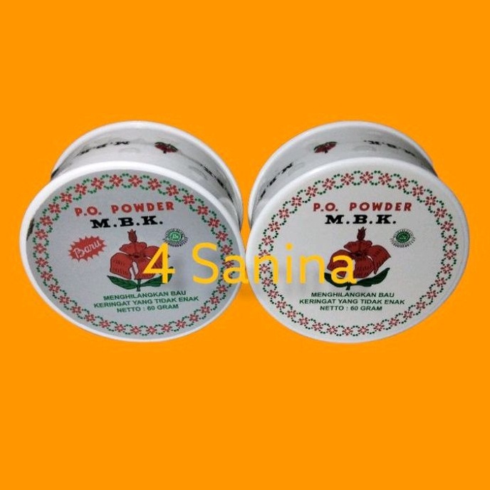 Mbk powder tin 60 gr bulat/mbk tin/mbk bedak powder