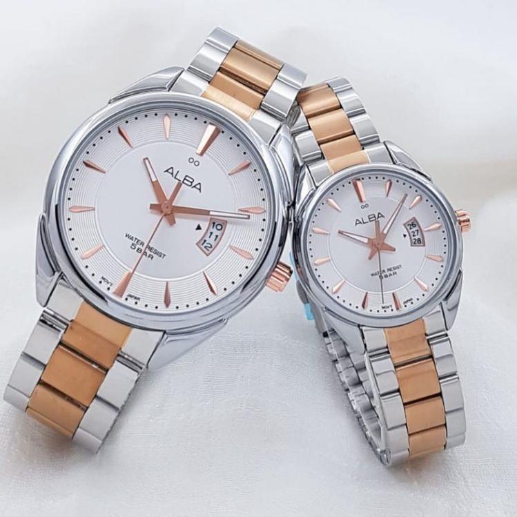 Special Price.. Jam Tangan ALBA Couple Anti air || Bisa Beli Satuan (AB 001)