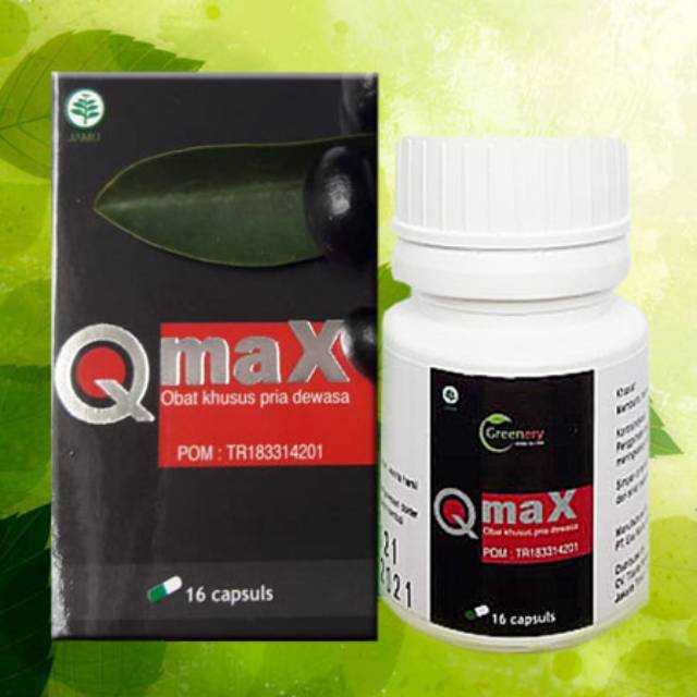 SUPLEMEN KHUSUS PRIA DEWASA QMAX GREENERY HERBAL