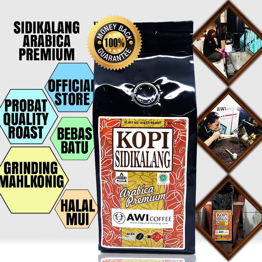 

( BISA COD ) AWI KOPI SIDIKALANG Arabica Premium Biji 250g | Coffee beans | Grade 1 | Roasted |