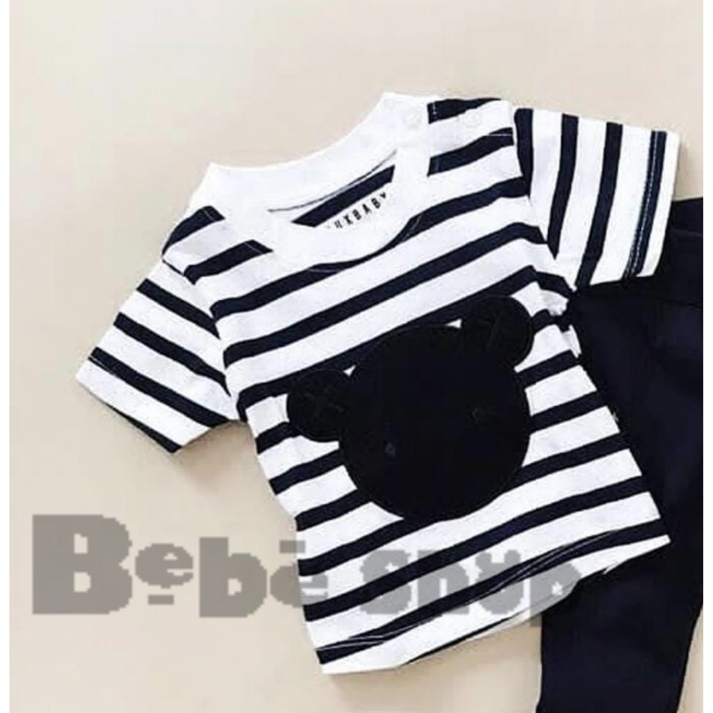 Setelan anak  laki-laki  Celana Joger panda  Bahan Katun usia 0 Sampai 7 Tahun